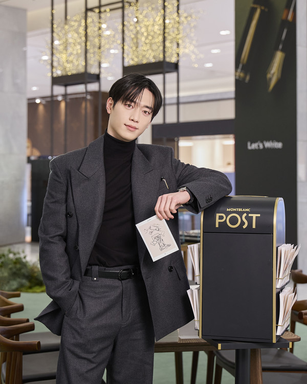 2일 현대백화점 판교점에서 몽블랑 아시아 앰버서더 배우 서강준이 참석한 포토콜 행사가 진행됐다(사진 = 몽블랑)