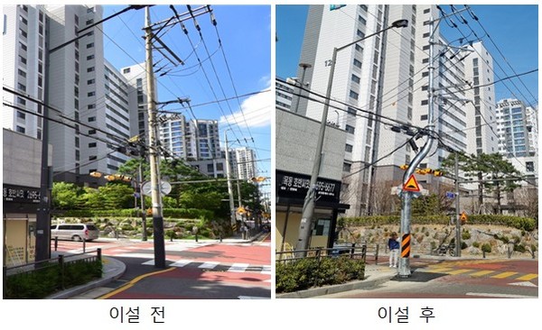 신정3동 호반써밋목동아파트 앞 사거리 이설 전·후